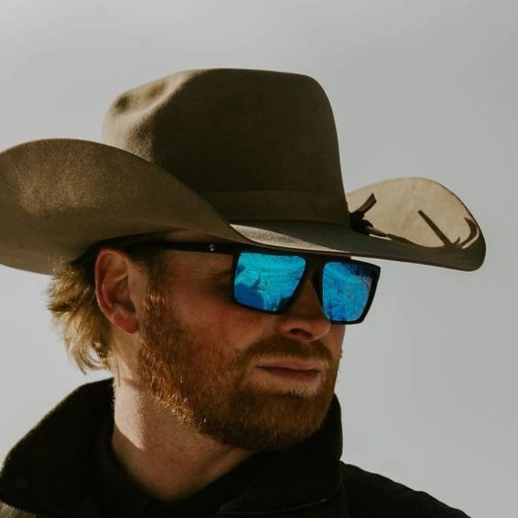 Rhino Sunglasses in Blue by American Bonfire
