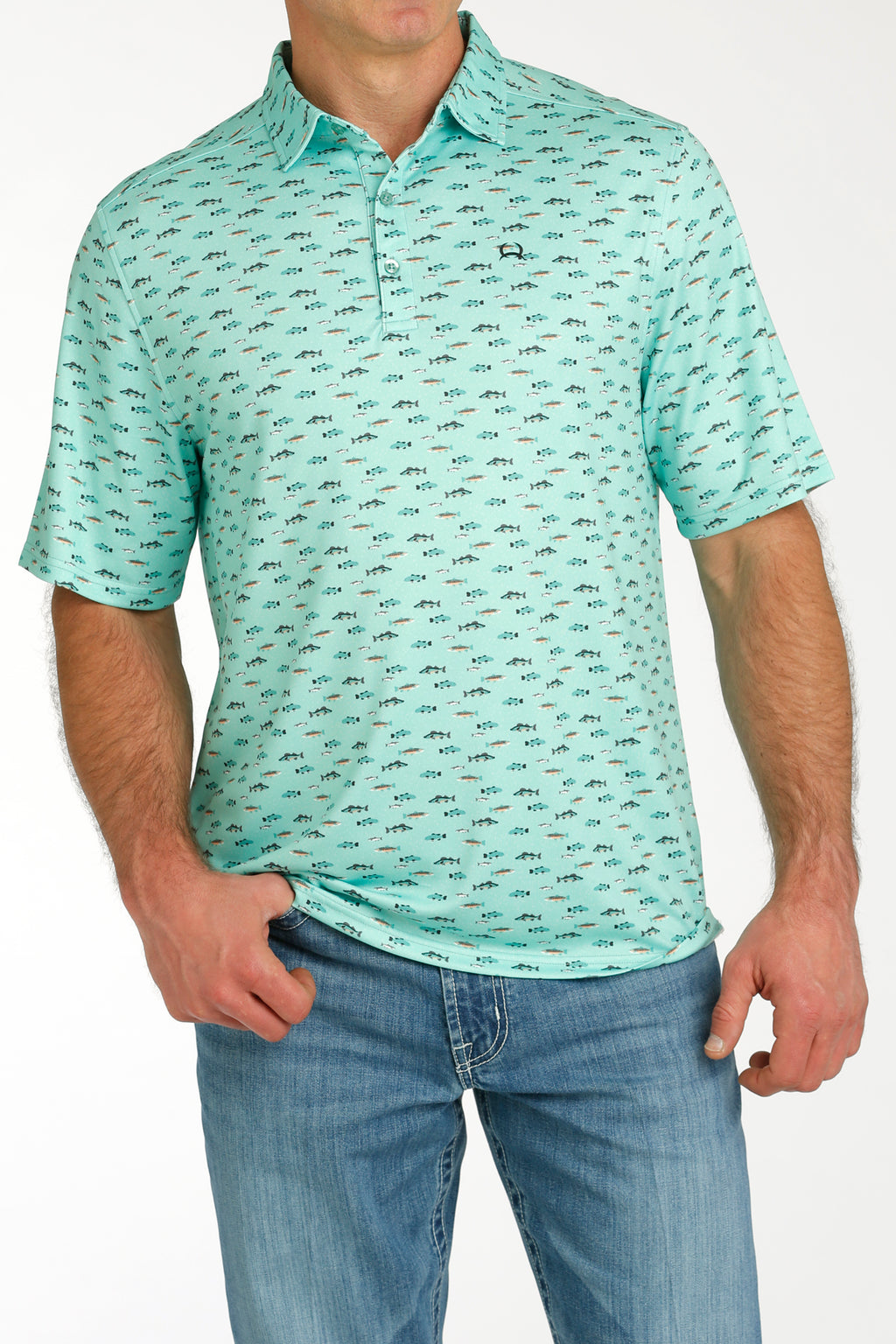 The Gone Fishin' Arenaflex Polo Shirt by Cinch