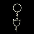 Chrome Spur Keychain