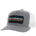 Rodeo Hooey Hat - Grey Herringbone/White YOUTH SIZE
