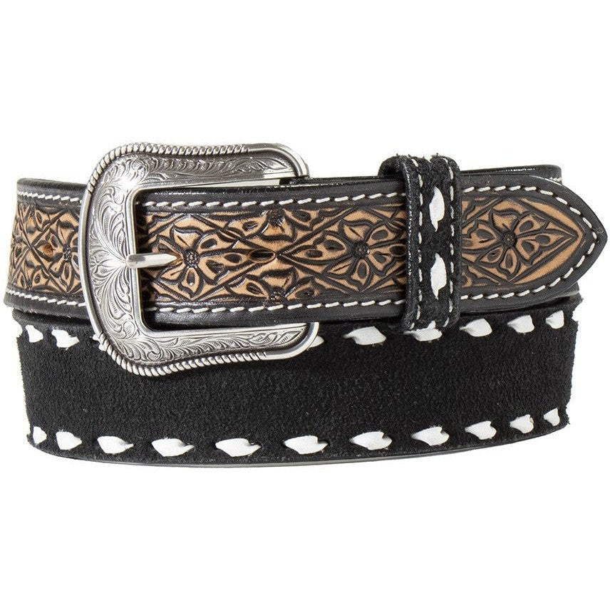 The Buckstitch Black Roughout Belt by 3D Belt Company