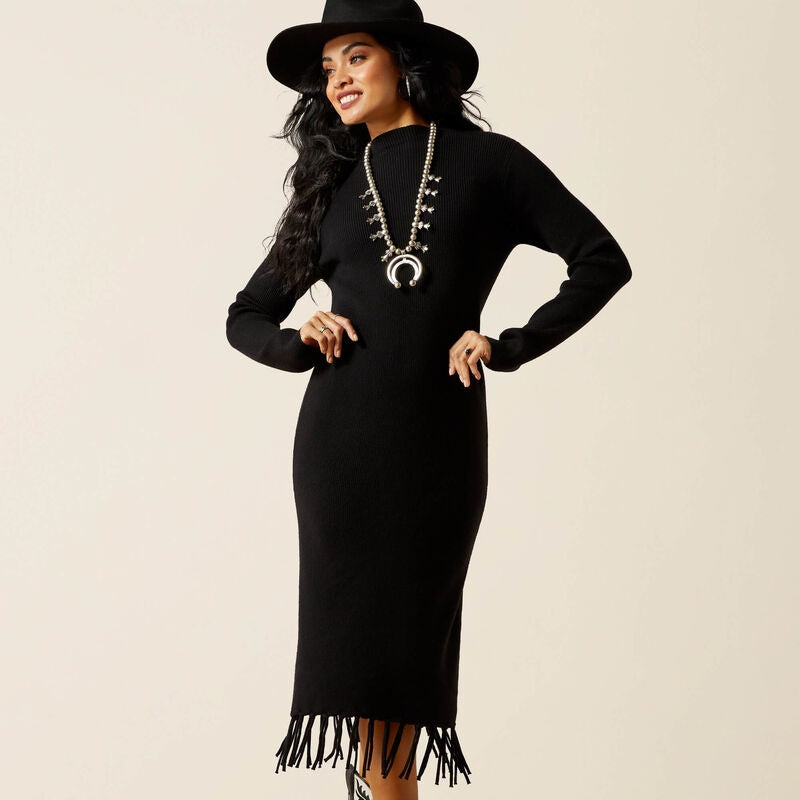The Show Stopper Sweater Dress by Ariat - Black