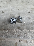 Cow Print Stud Earrings