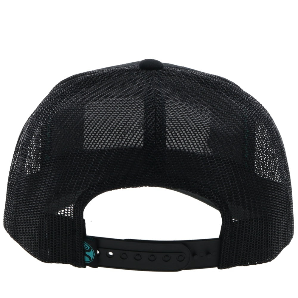 Throw Back Hat by Hooey in Black/Turquoise