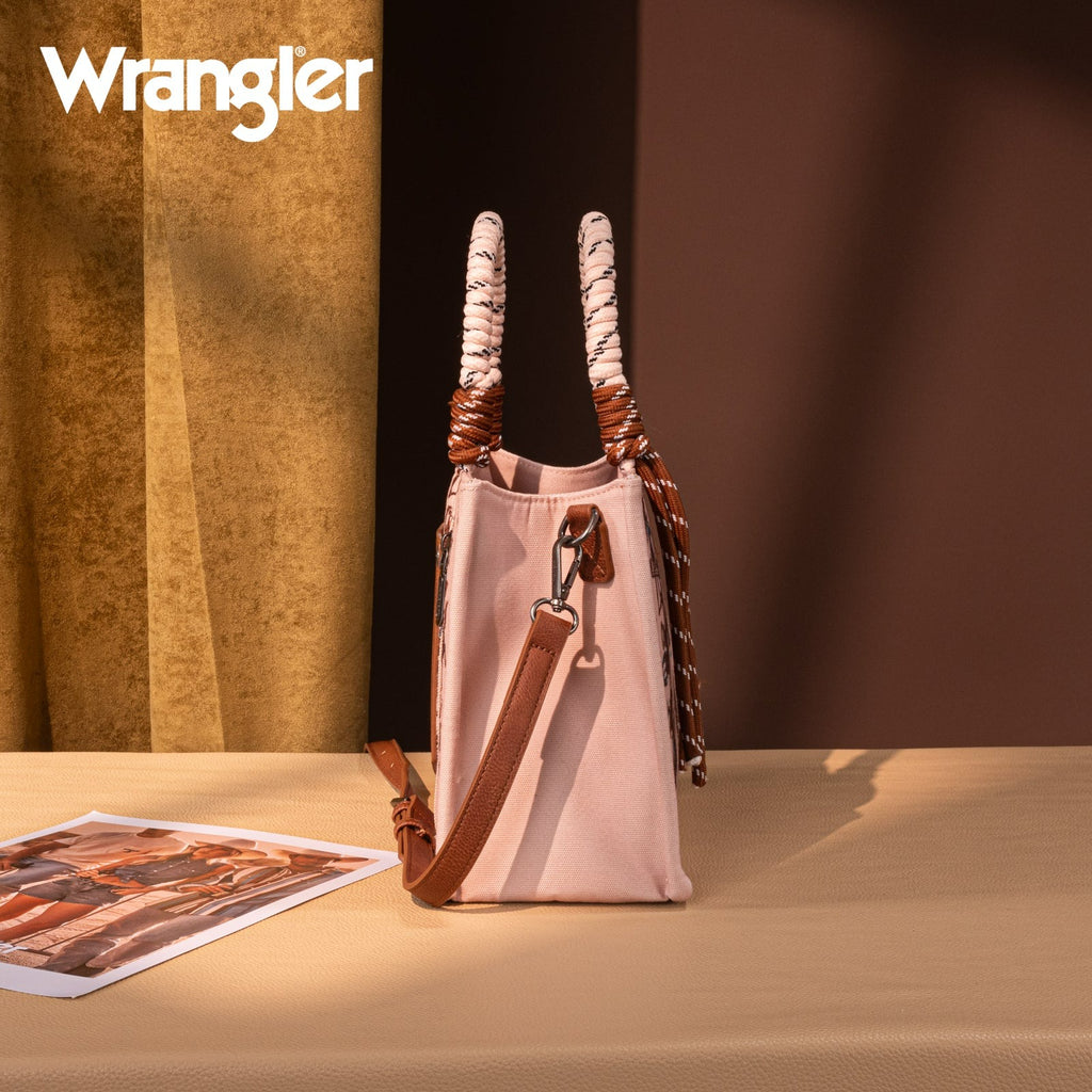 The Coconut Cowboy Wrangler Mini Rope Tote Purse in Pink