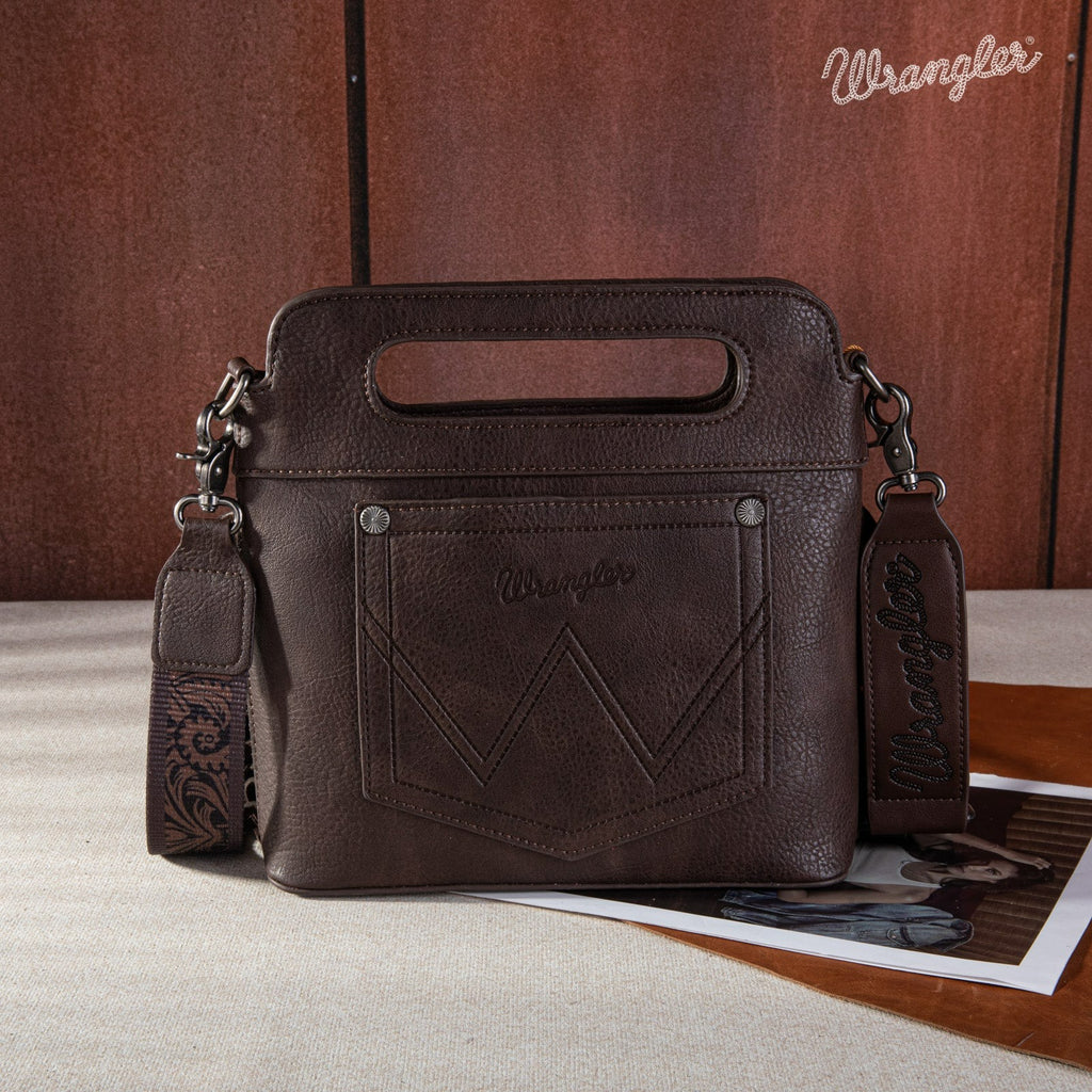 The Boot Stitch Babe Purse by Wrangler in Coffee