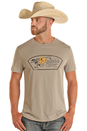 Texas Tee by Rock & Roll Denim in Gunsmoke Grey