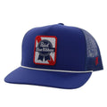 Pabst Blue Ribbon Hat by Hooey Blue/White