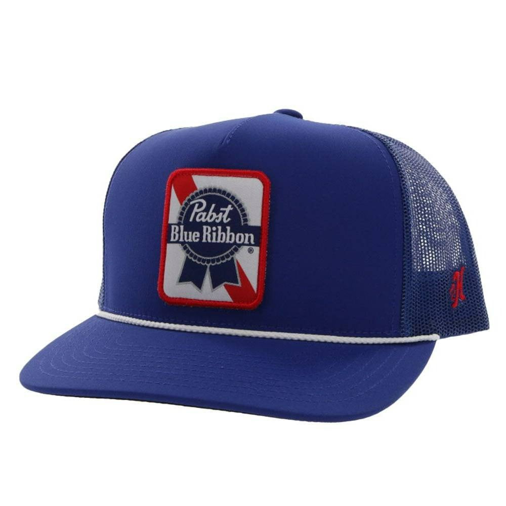 Pabst Blue Ribbon Hat by Hooey Blue/White