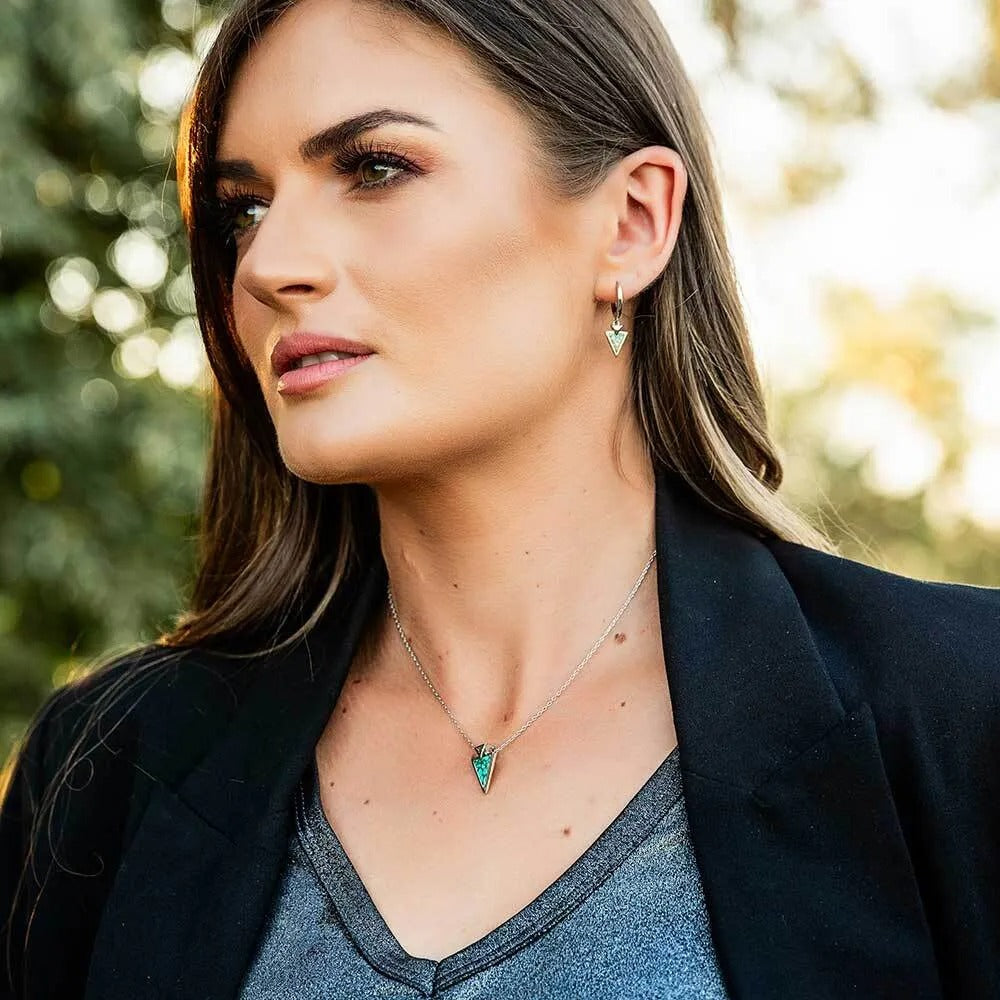 The Pointed Path Turquoise Jewelry Set by Montana Silversmiths