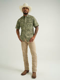 Olivine Performance Men's SS Pearl Snap Shirt by Wrangler