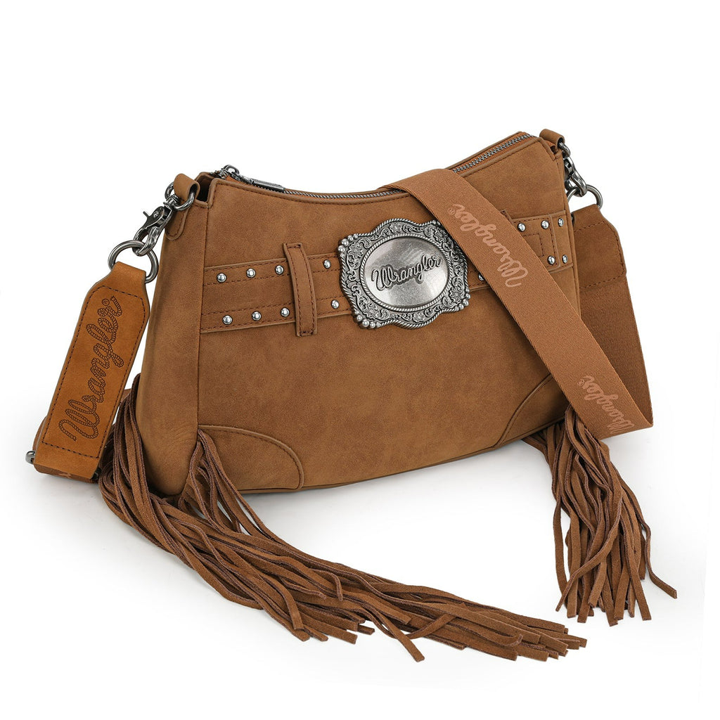 The Dusty Belle Hobo Purse by Wrangler in Brown