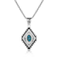 Diamond of the West Turquoise Necklace by Montana Silversmiths
