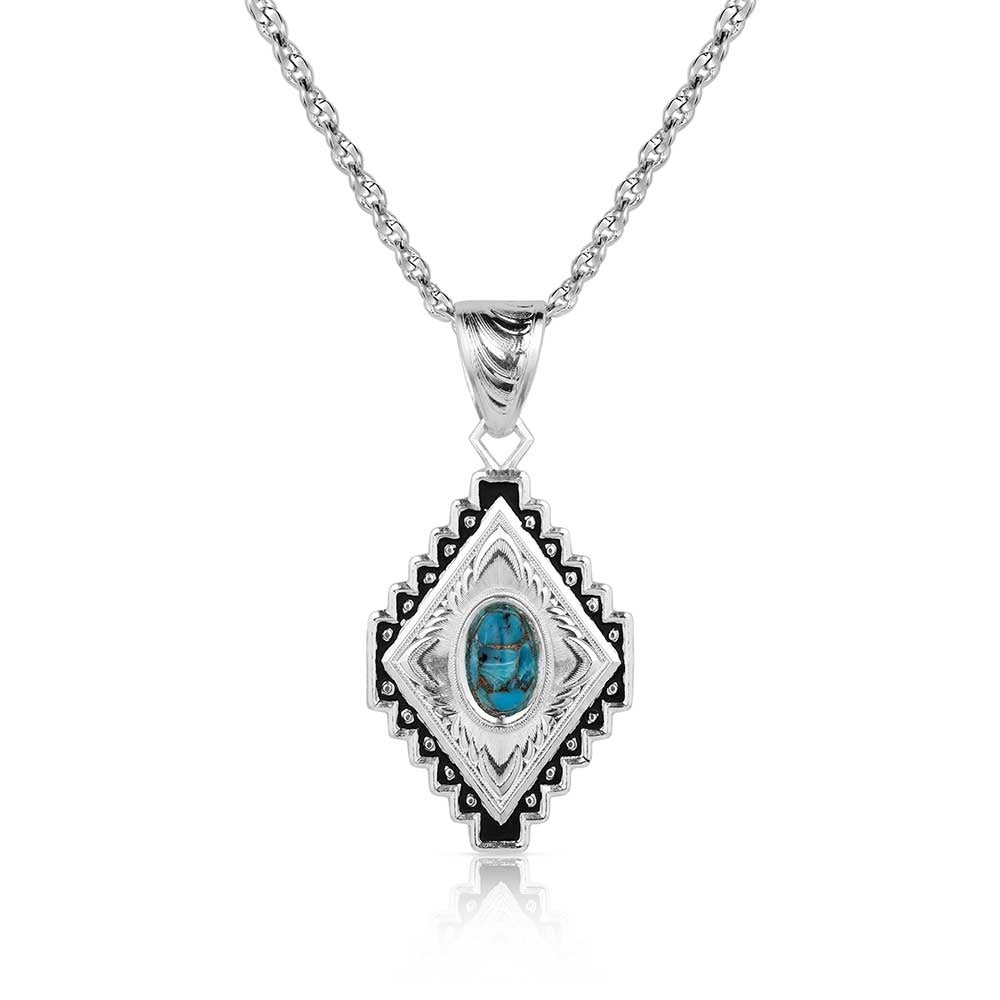 Diamond of the West Turquoise Necklace by Montana Silversmiths