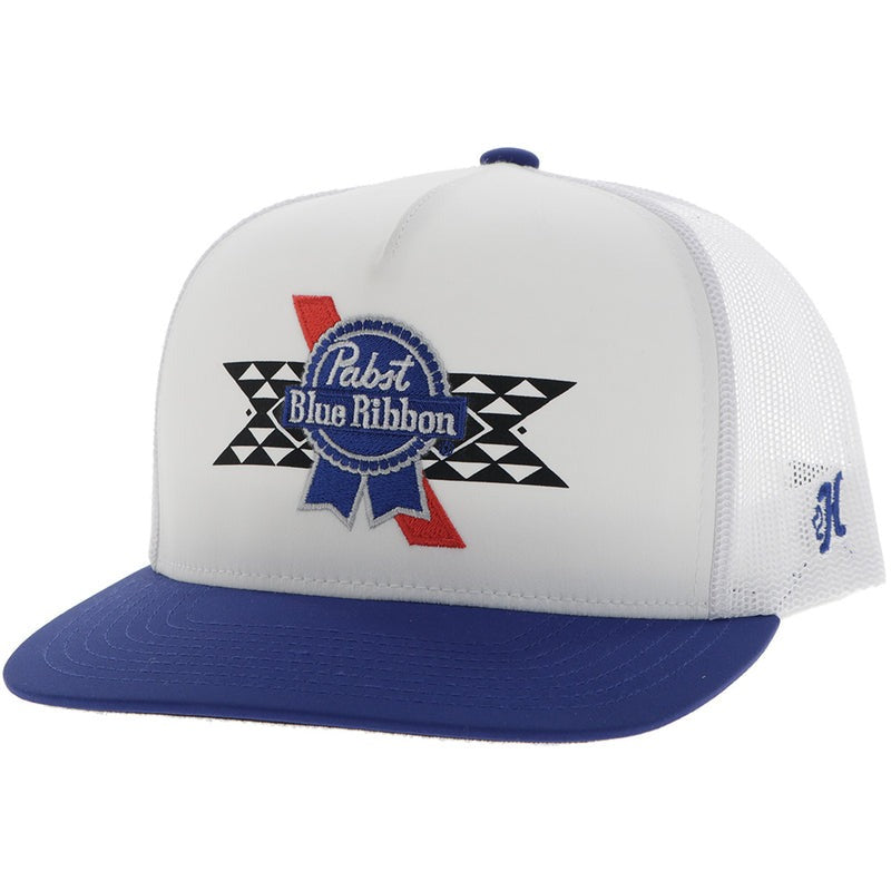 Ricky Bobby Pabst Hat by Hooey White/White Mesh