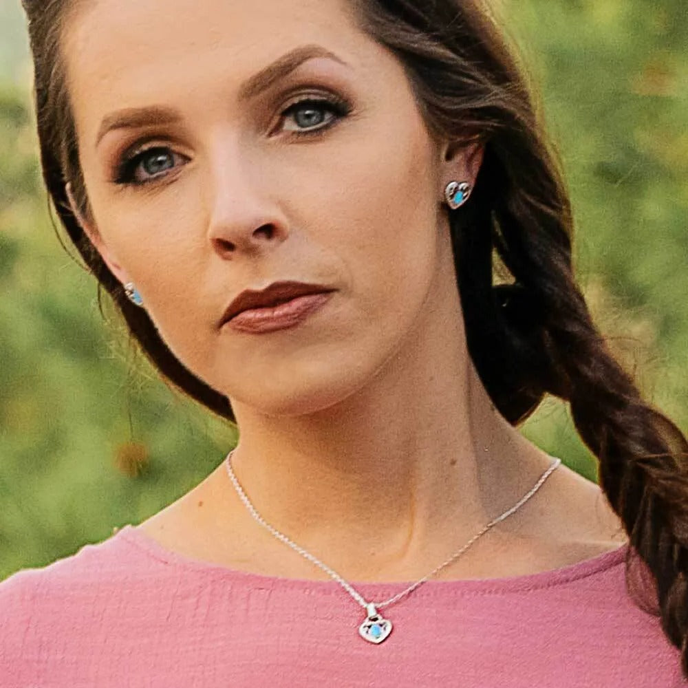 Gleeful Heart Silver Necklace by Montana Silversmiths