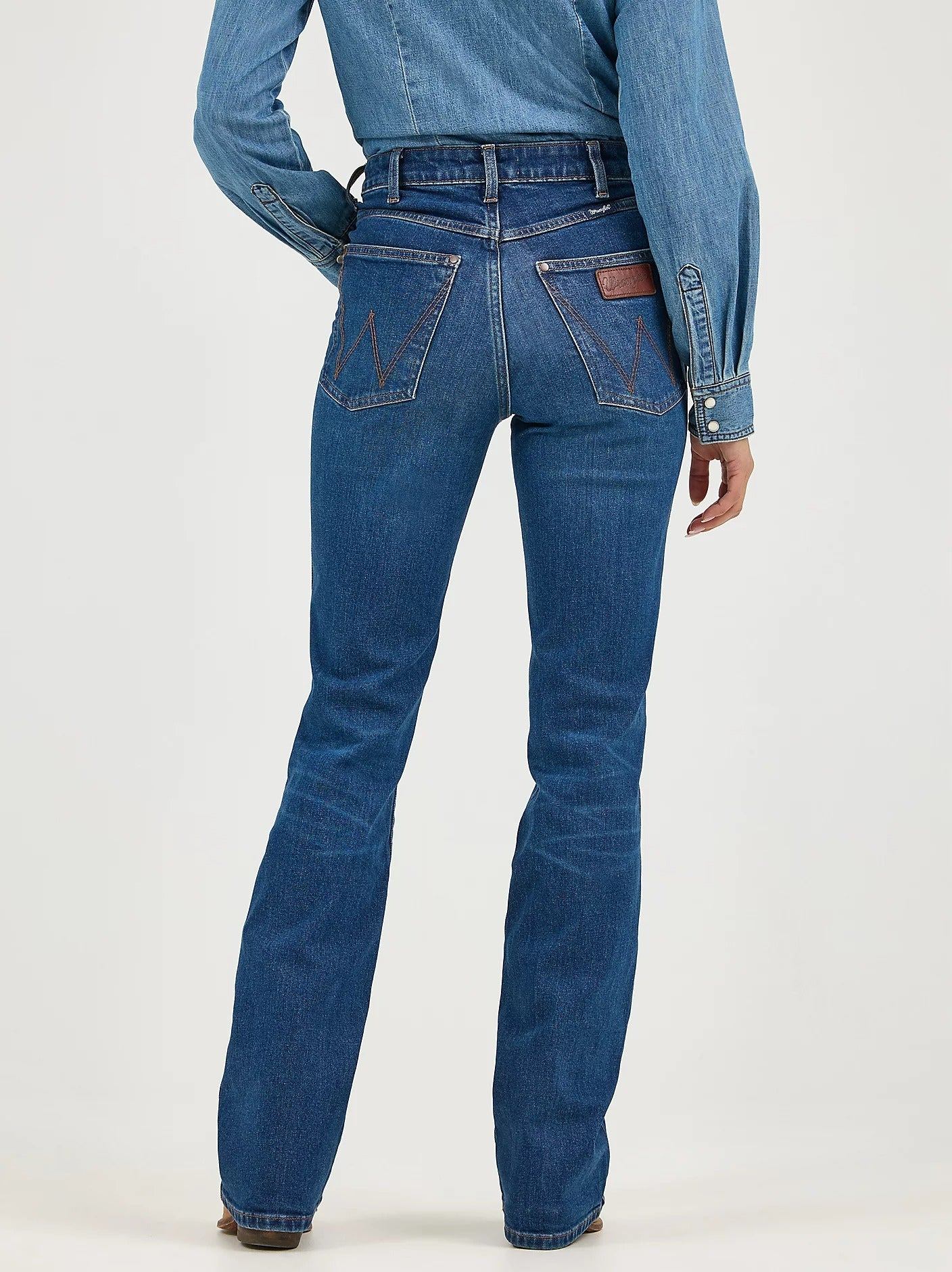 The Camrose Dark Wash Bailey High Rise Jeans by Wrangler