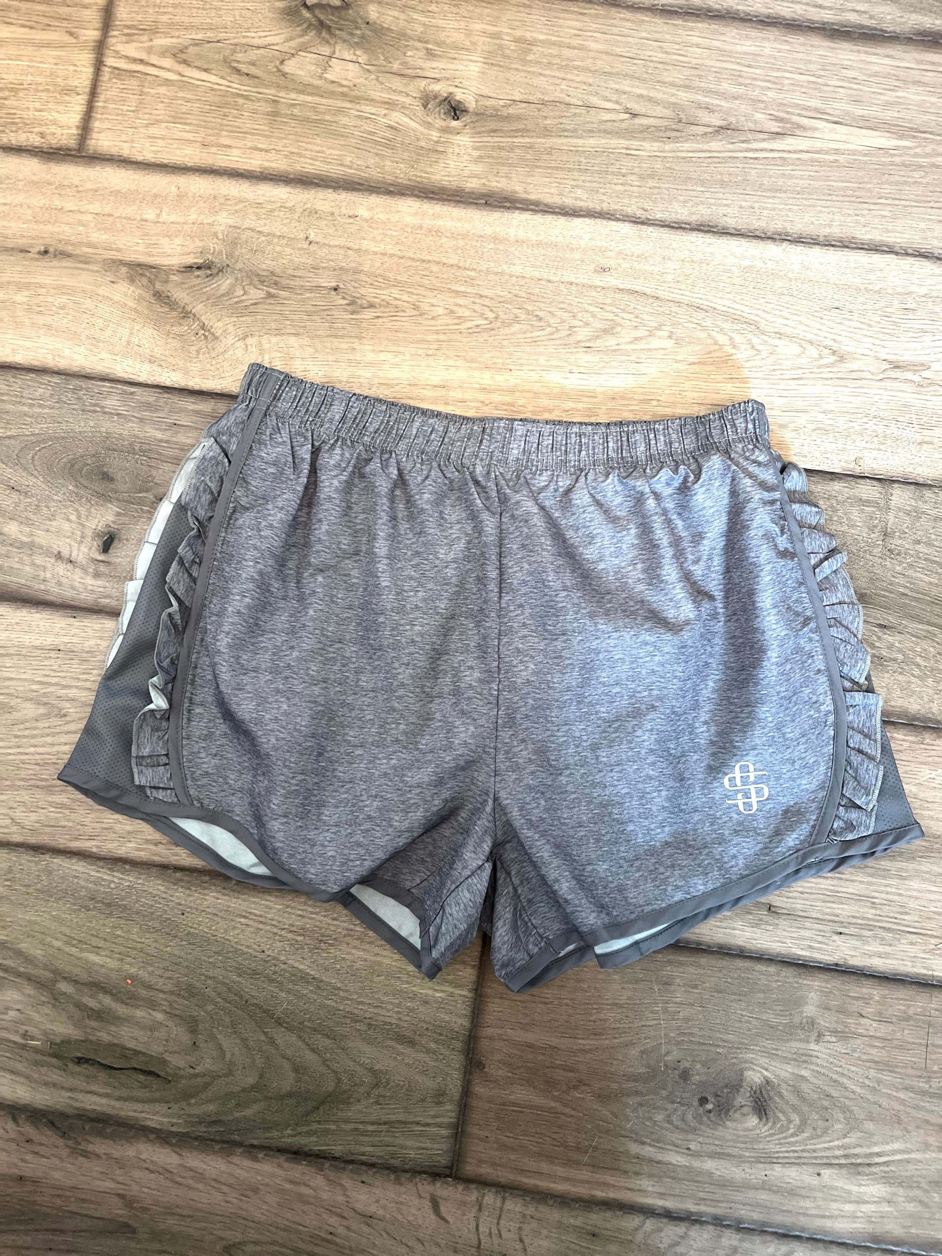 The Pretty But Tuff Ruffled Athletic Shorts