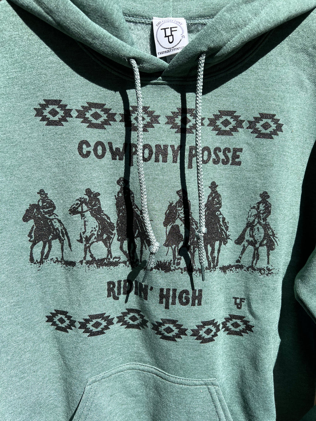 Cowpony Posse Hoodie - Saguaro Green
