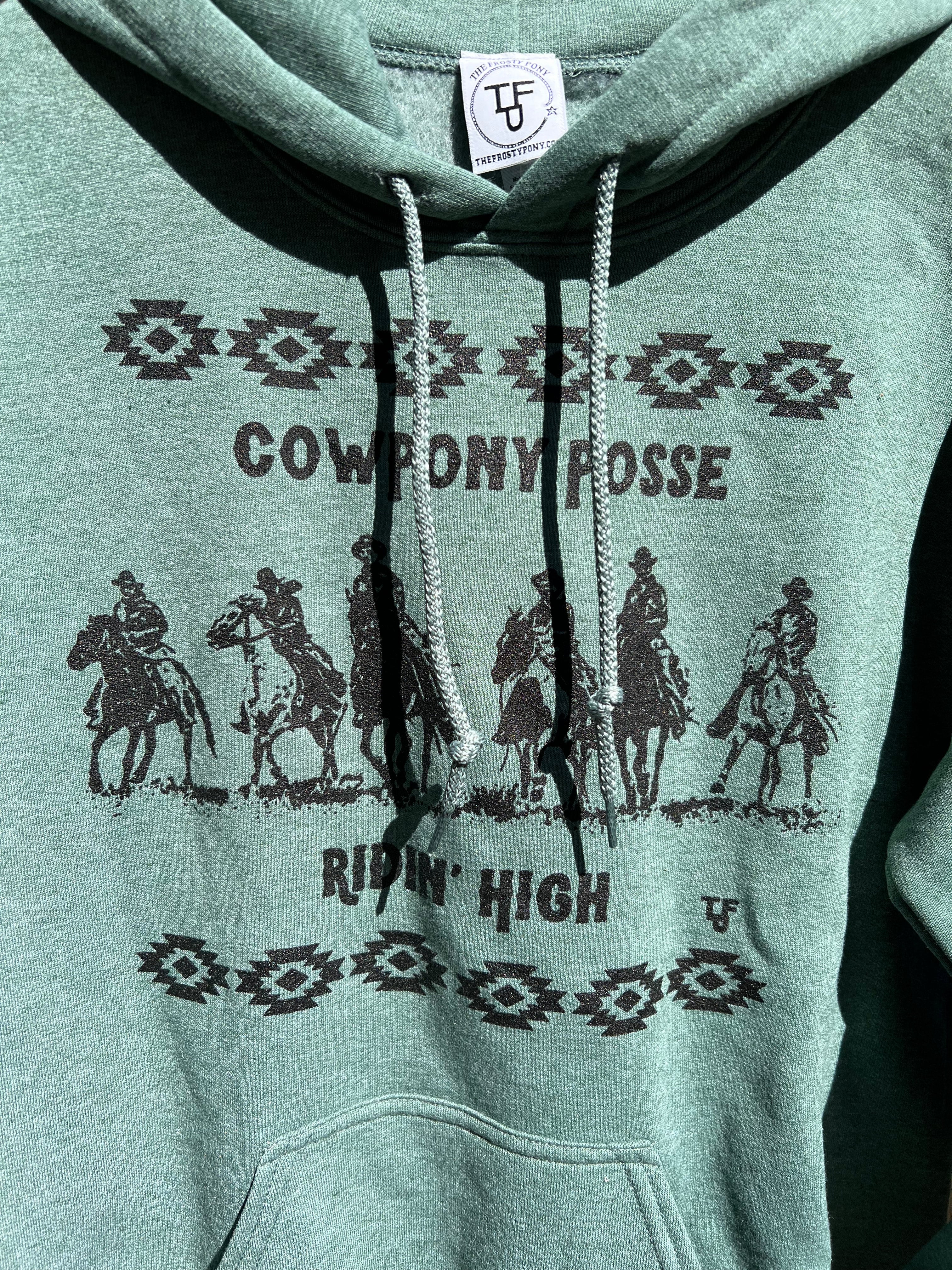 Cowpony Posse Hoodie - Saguaro Green