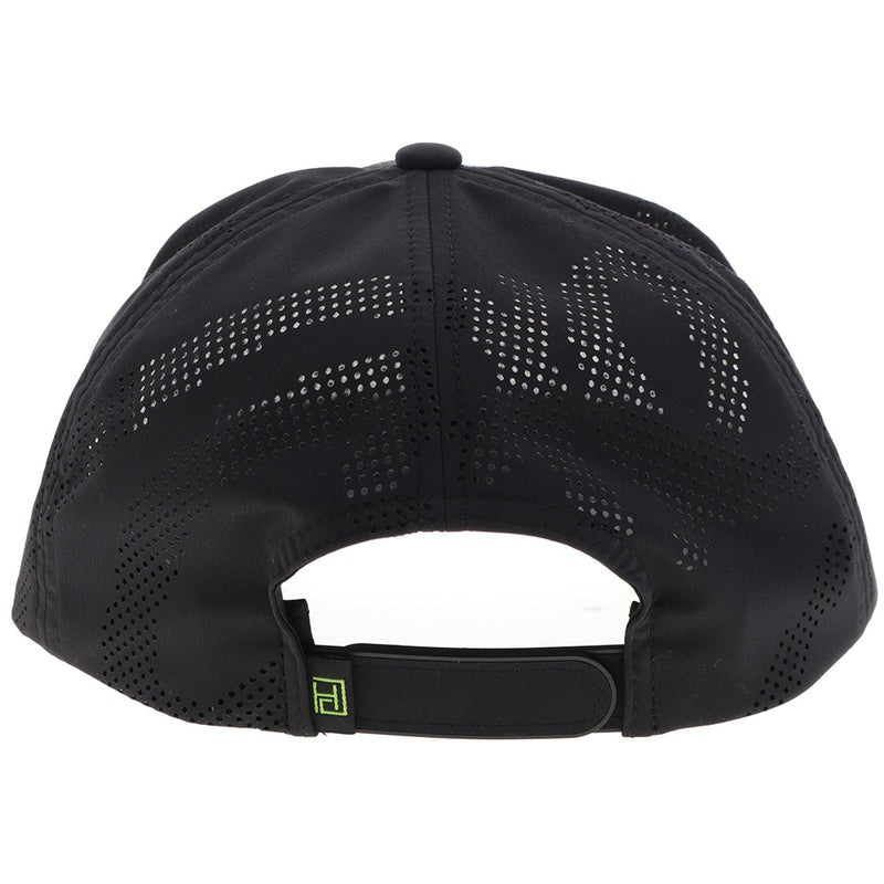 Cowboy Golf Hat by Hooey in Black/Lime