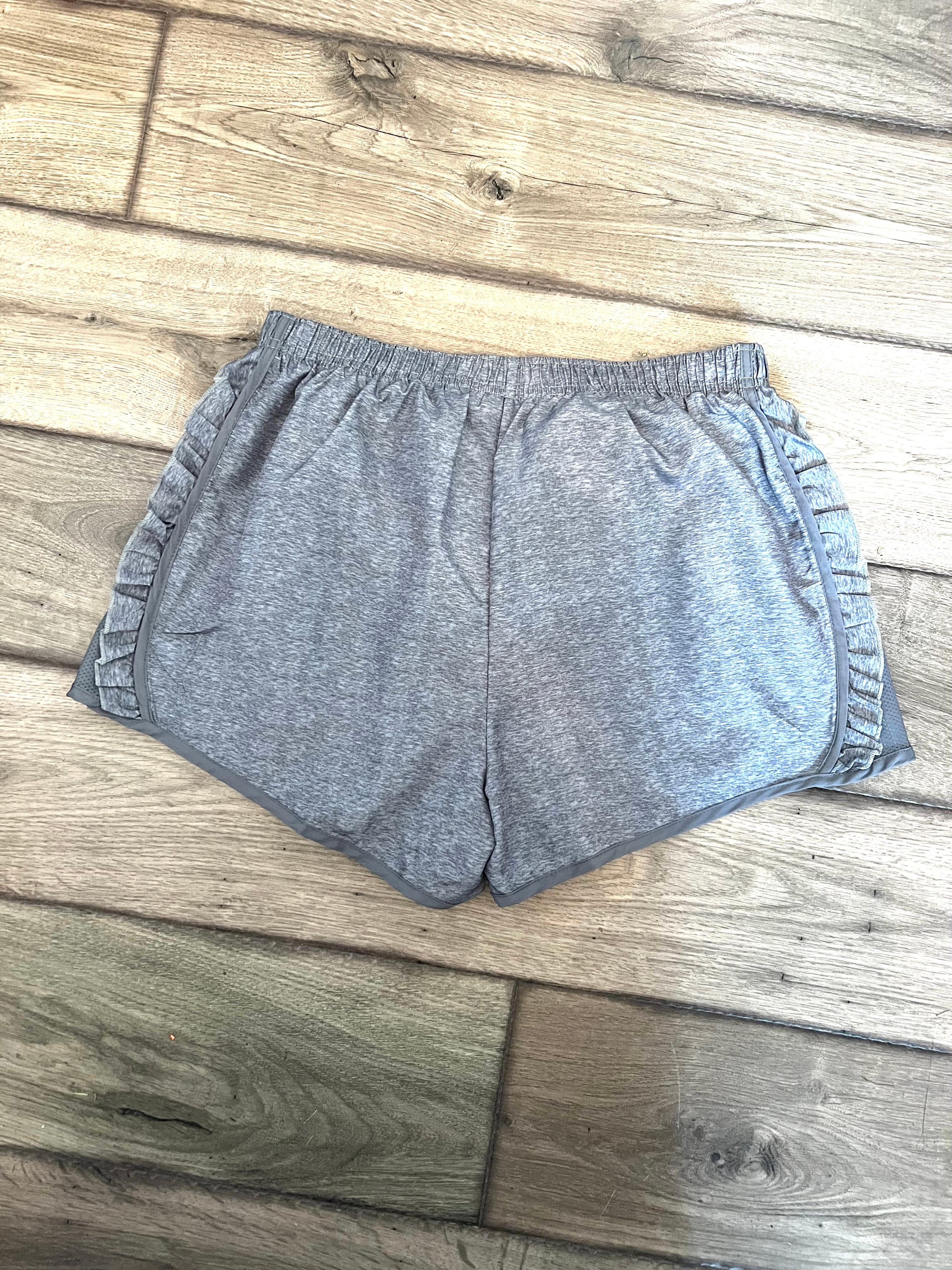The Pretty But Tuff Ruffled Athletic Shorts