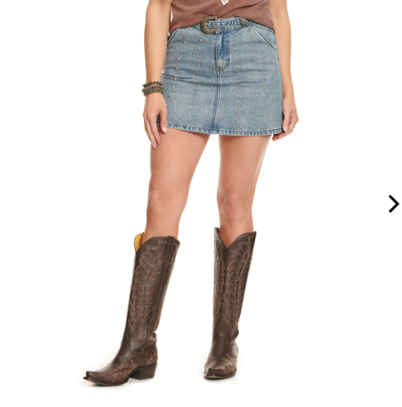 The Jolene Studded Skirt by Rock & Roll Denim