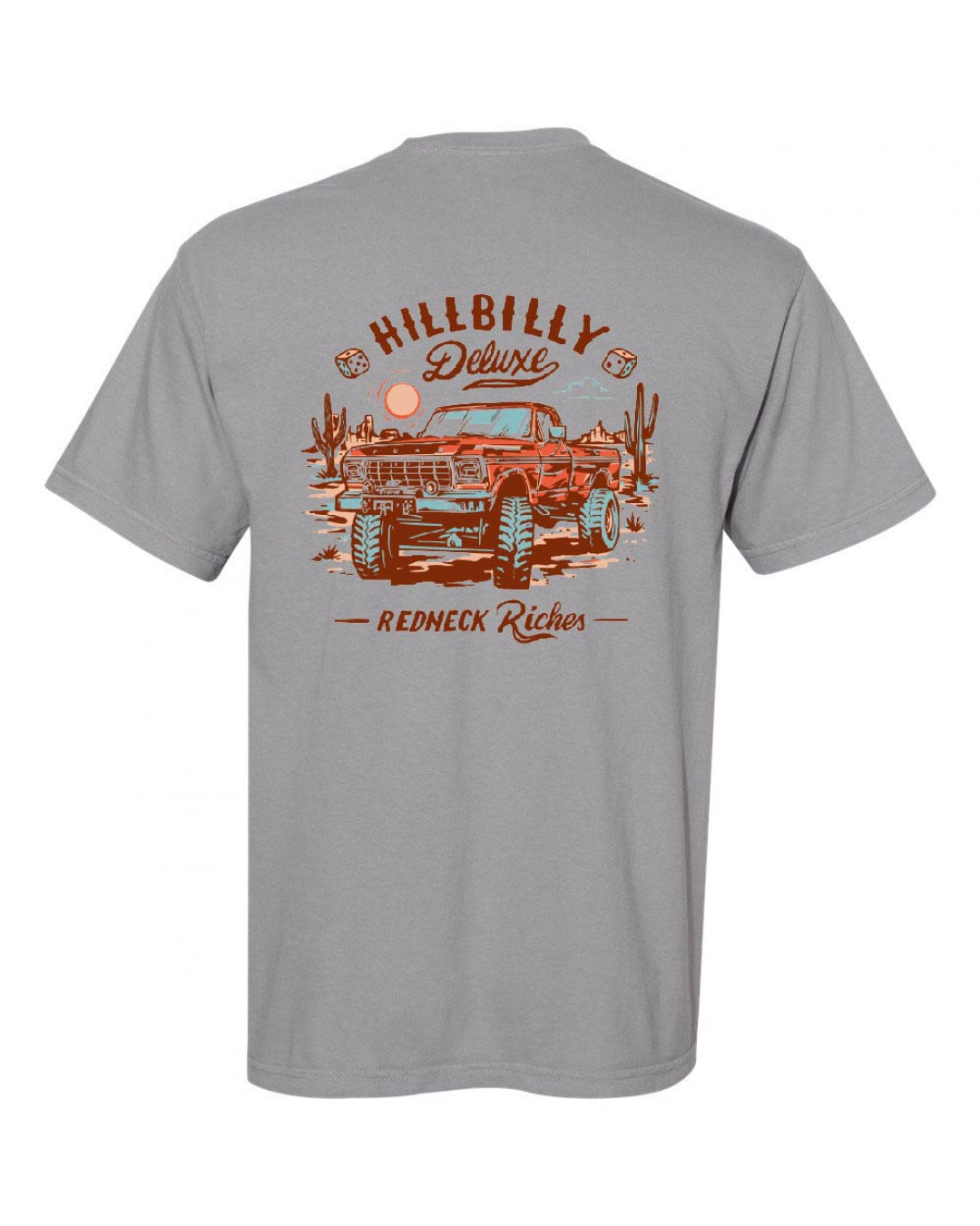 The Original Hillbilly Deluxe Tee - Steel Grey