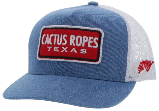 Cactus Ropes by Hooey Light Denim/White Hat
