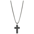 Engraved Reversible Cross Men's Necklace by Justin