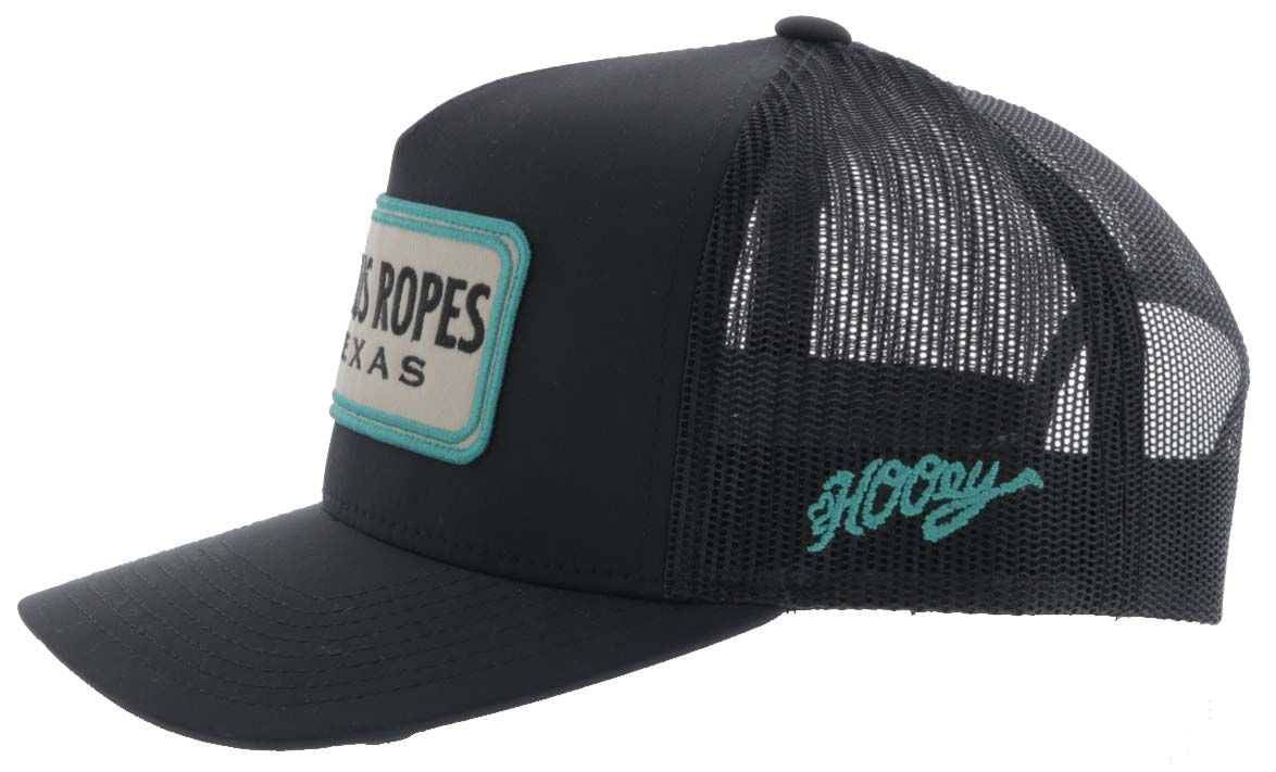 Cactus Ropes Black/Turquoise Hat YOUTH SIZE