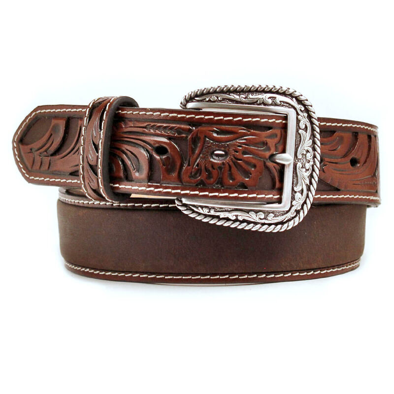 The Fort Worth Men's Ariat Brown Leather Belt