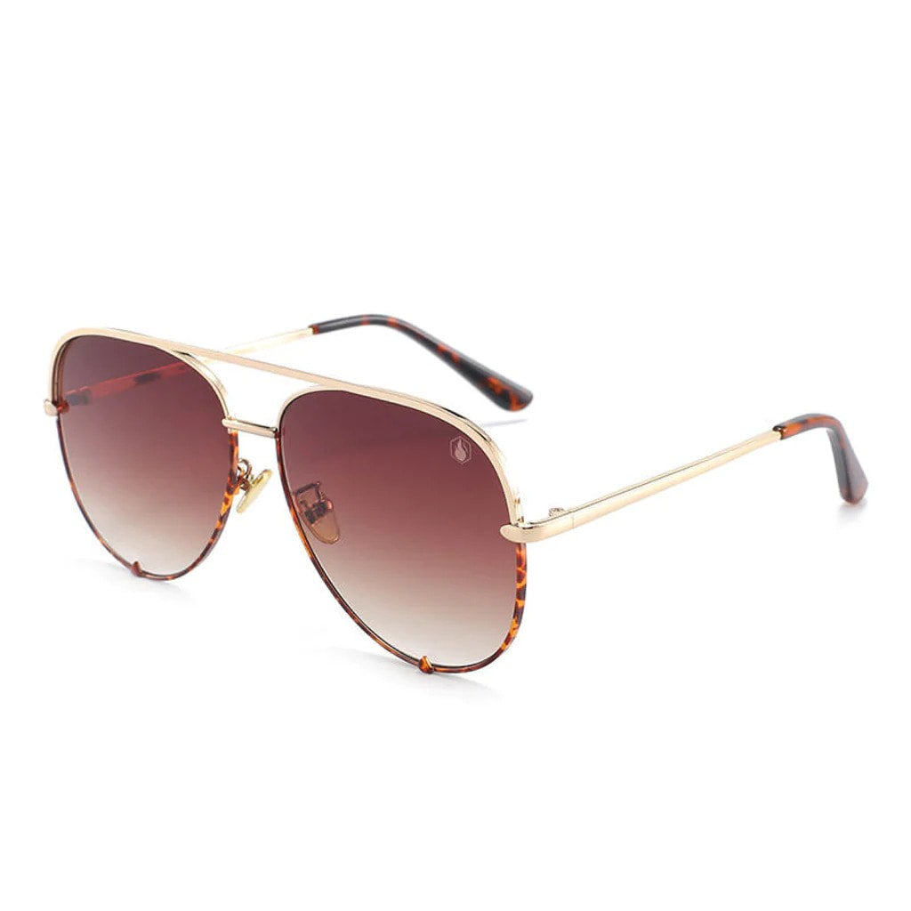 Hollywood Sunglasses in Brown by American Bonfire
