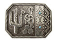 Arizona Saguaro Fiesta Belt Buckle