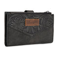 The Donna Jo Carved Wrangler Wallet - Black