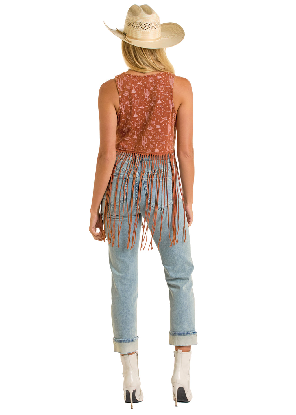 The Desert Rider Fringe Tank by Rock & Roll Denim