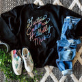 Guitars & Cadillacs Rainbow Script Crewneck Sweatshirt
