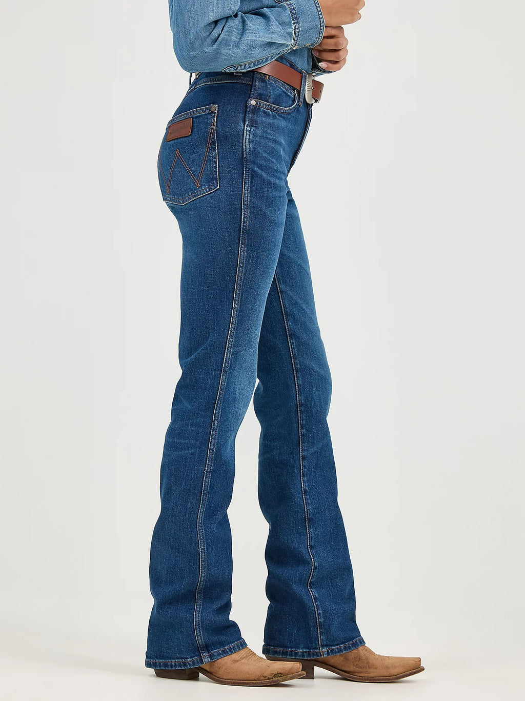 The Camrose Dark Wash Bailey High Rise Jeans by Wrangler