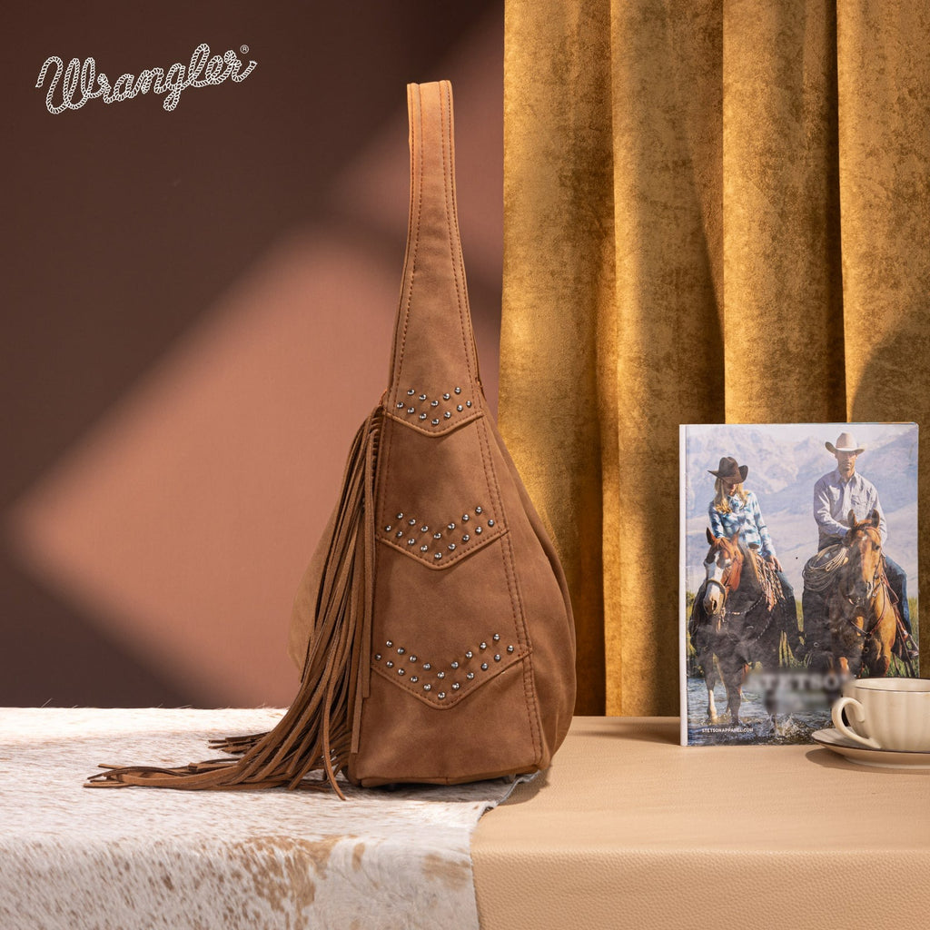 The Tracy Hobo Purse by Wrangler in Brown