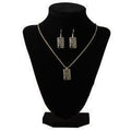 Ace of Clubs Necklace and Earring Set