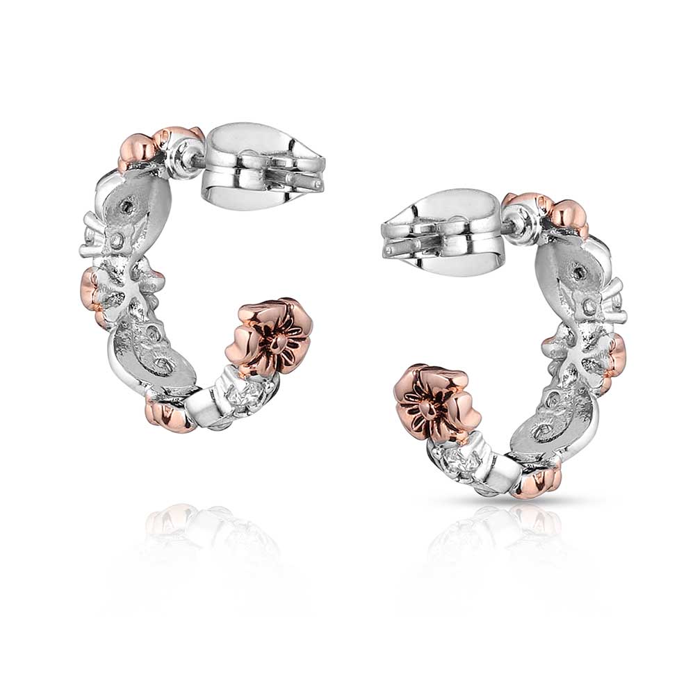 Wildflower Elegance Hoop Earrings by Montana Silversmiths