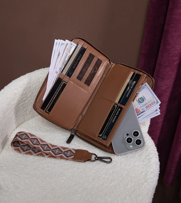 Caramel Aztec Wallet by Wrangler