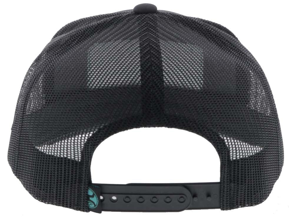 Cactus Ropes Black/Turquoise Hat YOUTH SIZE