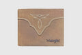 Boot Stitch Bar Bifold Wallet By Wrangler - Tan