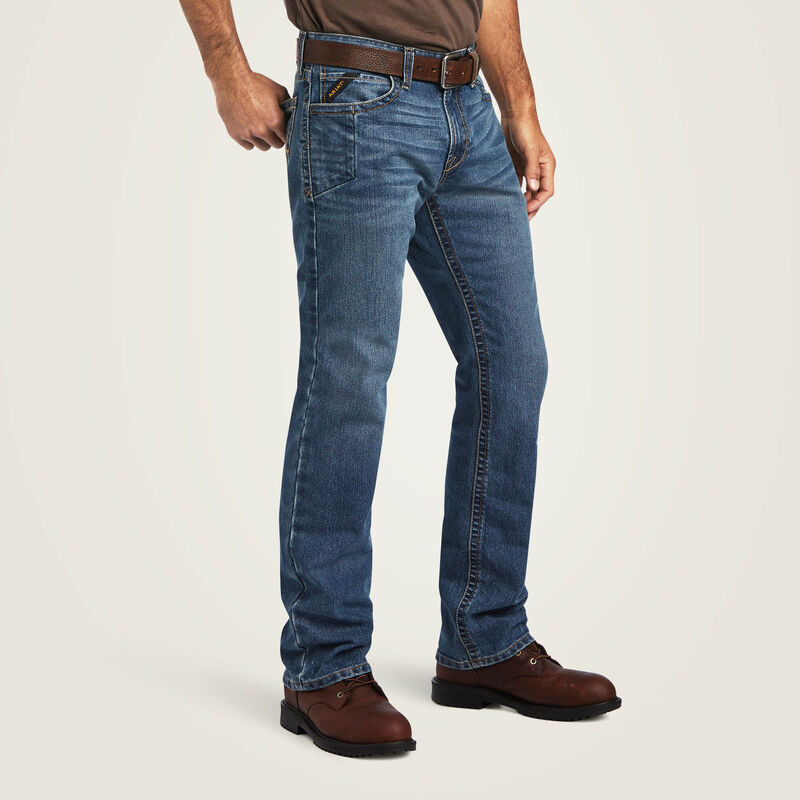 ARIAT Men's Rebar M7 Stackable Straight Leg Jeans