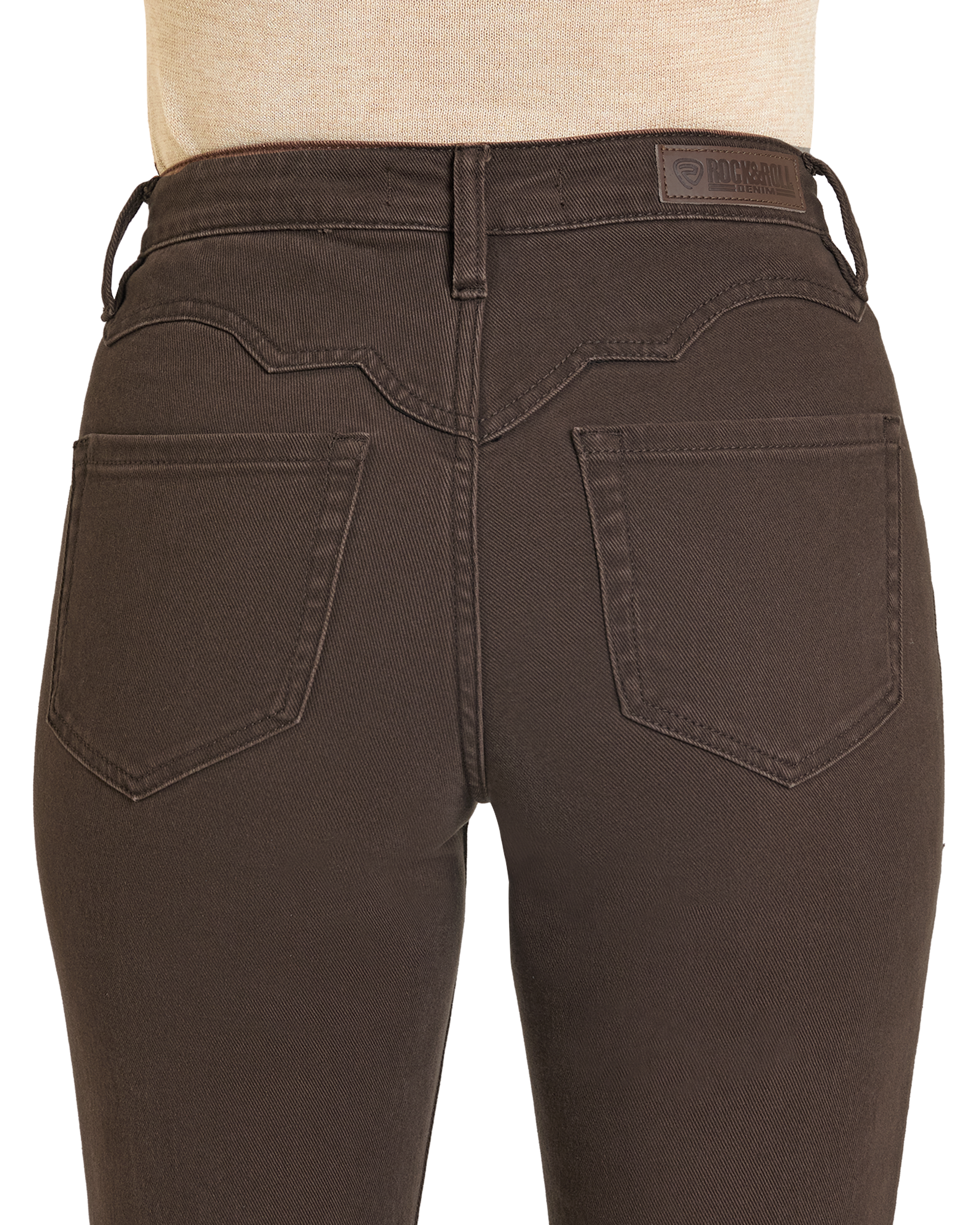 The West Desperado Jeans in Chocolate by Rock & Roll Denim