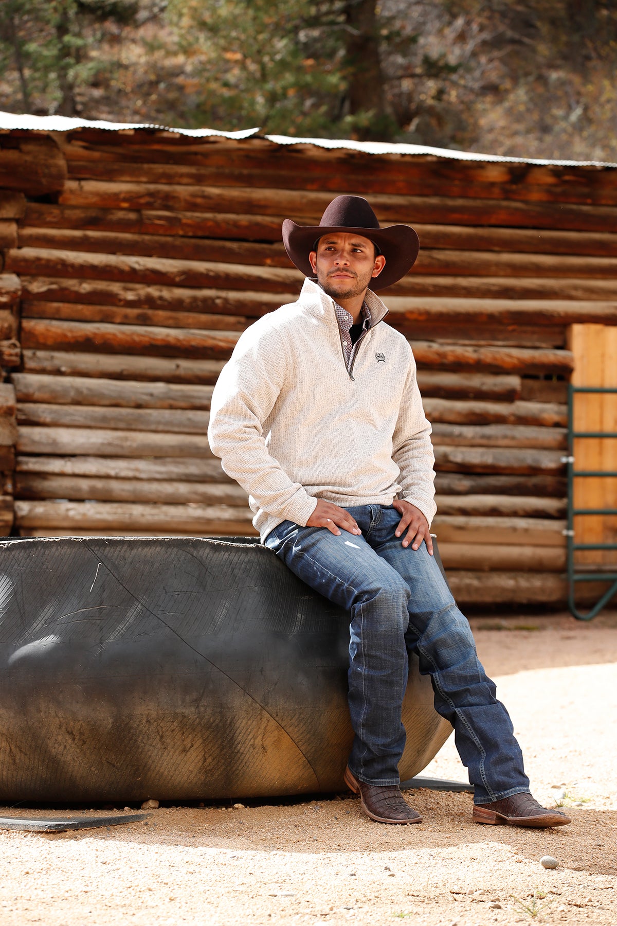 The Hudson Men's Quarter Zip Sweater by Cinch