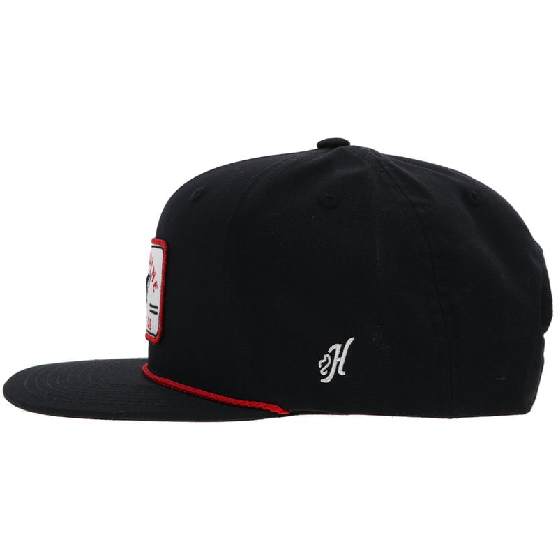 John Wayne Cattle Co. Old School Hat by Hooey Black/Red