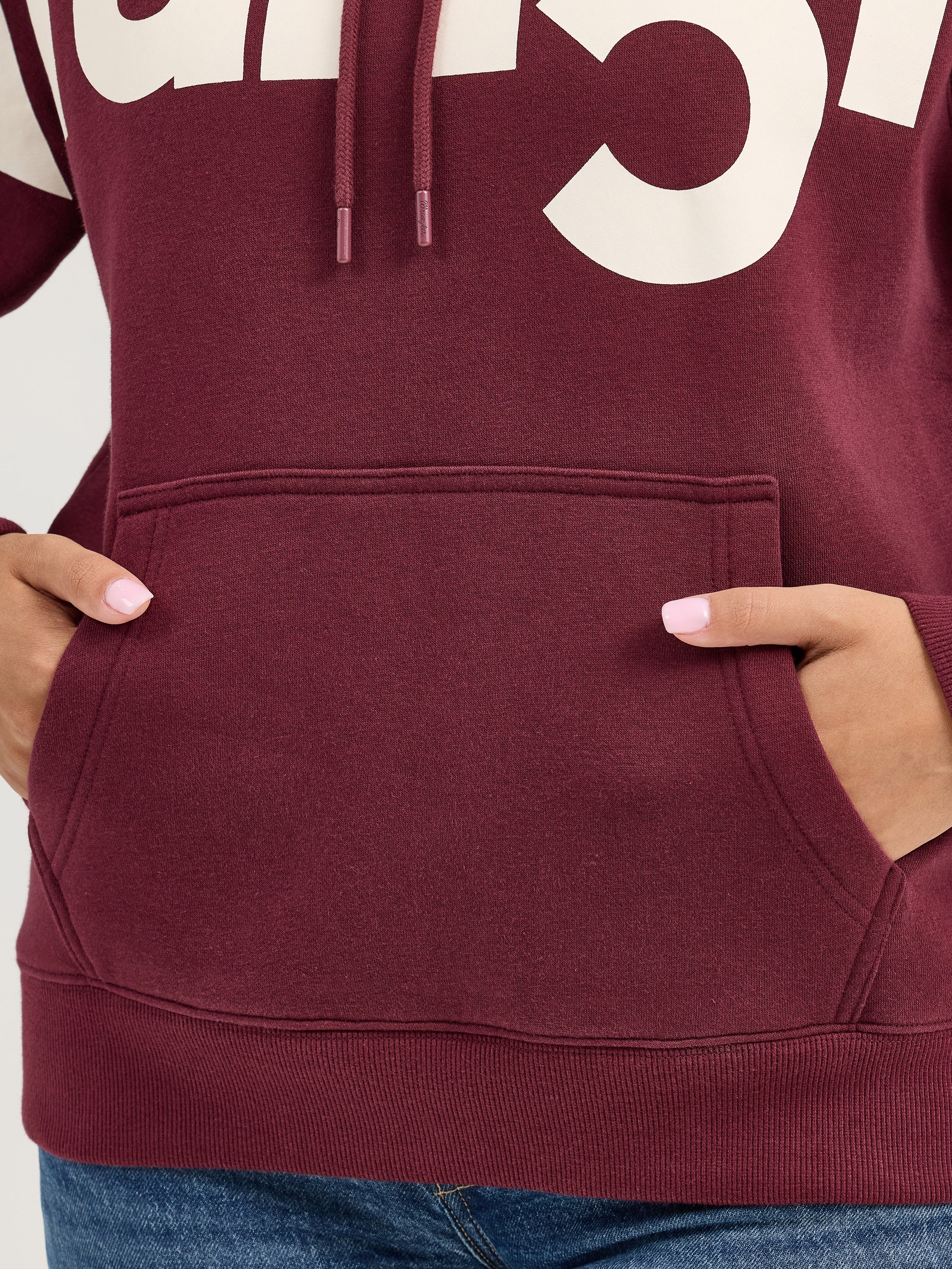 The Represent Hoodie by Wrangler Retro - Maroon