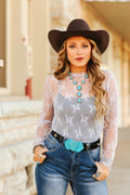 The Lilacs & Heartaches Lace Mesh Shirt